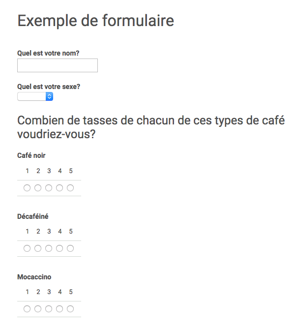 Google form